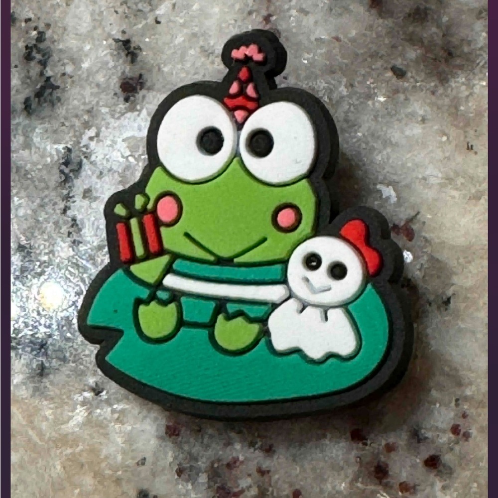 Keroppi croc charm